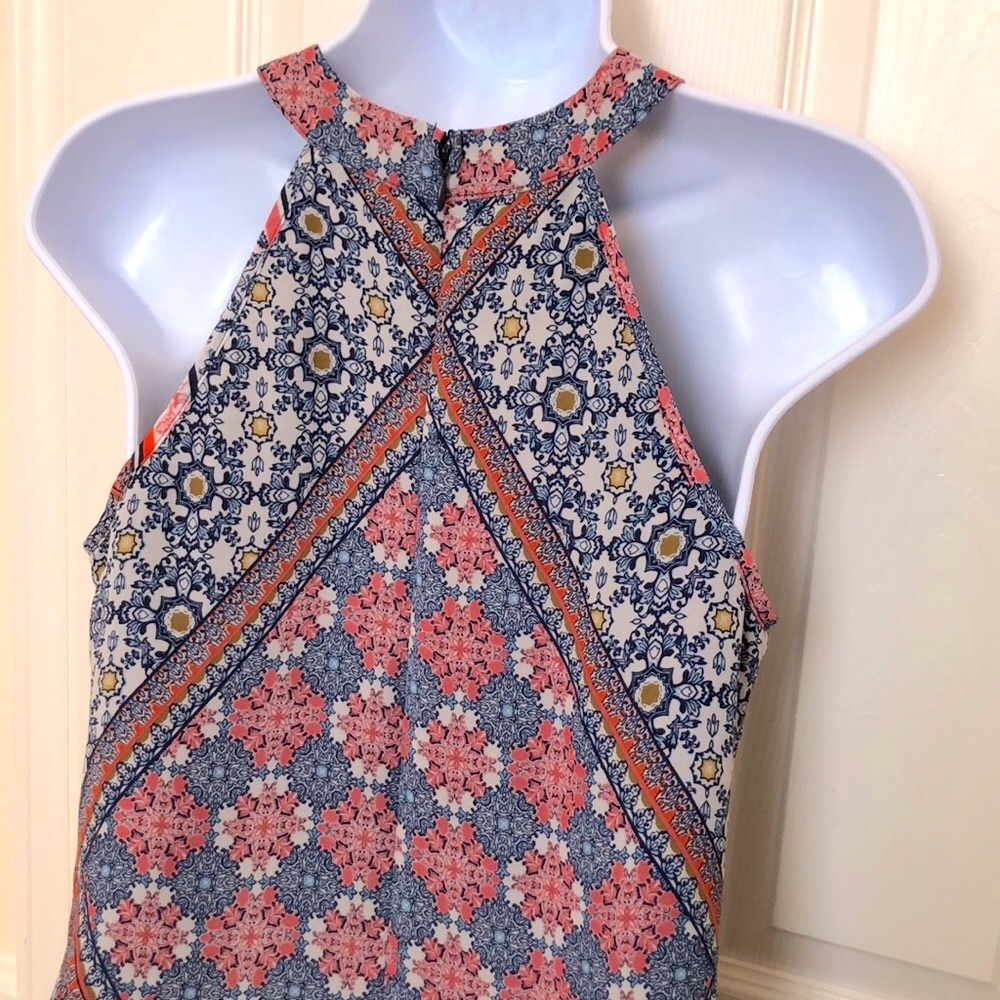 Halter Floral Patterned Dress (Euc) - image 3
